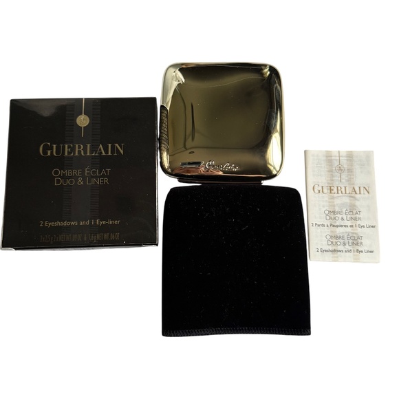 GUERLAIN Ombre Éclat Duo & Liner Eyeshadow Palette L’Heure Fumée 380 New - Picture 2 of 11